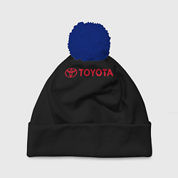 Шапка c помпоном Toyota red logo auto