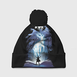 Шапка c помпоном Harry Potter patronus and dementors