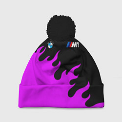 Шапка c помпоном BMW flame