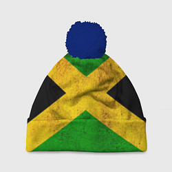 Шапка с помпоном Jamaica flag, цвет: 3D-тёмно-синий
