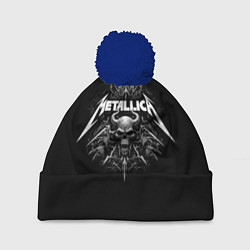 Шапка c помпоном The horned skull - Metallica