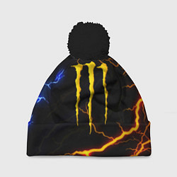 Шапка с помпоном Monster energy storm, цвет: 3D-черный