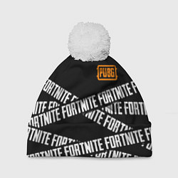 Шапка с помпоном Fortnite x pubg, цвет: 3D-белый