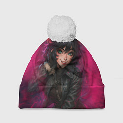 Шапка с помпоном Джейн Доу реализм из ззз, цвет: 3D-белый