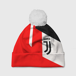 Шапка с помпоном Juventus sport geometry, цвет: 3D-белый