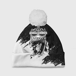 Шапка с помпоном Liverpool краски белые, цвет: 3D-белый
