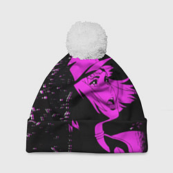 Шапка с помпоном Лазарь: Элейна, цвет: 3D-белый