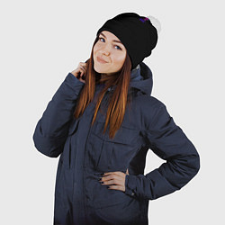 Шапка с помпоном Crystal nightwear, цвет: 3D-белый — фото 2