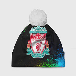 Шапка c помпоном Liverpool краски градиент