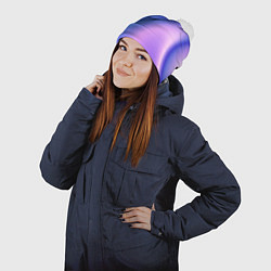 Шапка с помпоном Color multicolored gradient, цвет: 3D-белый — фото 2