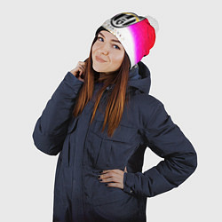 Шапка с помпоном Ювентус спорт люди, цвет: 3D-белый — фото 2