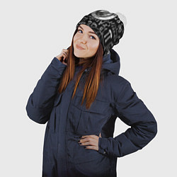 Шапка с помпоном Манчестер сити математика, цвет: 3D-белый — фото 2