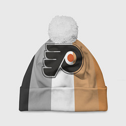 Шапка с помпоном Philadelphia Flyers, цвет: 3D-белый