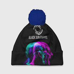 Шапка с помпоном Black Sun Empire Rage, цвет: 3D-тёмно-синий