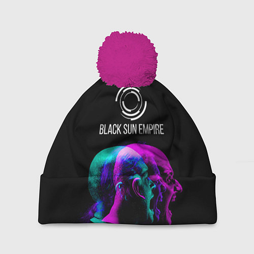 Шапка c помпоном Black Sun Empire Rage / 3D-Малиновый – фото 1