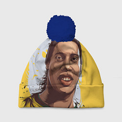 Шапка с помпоном Ronaldinho Art, цвет: 3D-тёмно-синий