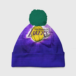 Шапка с помпоном Los Angeles Lakers, цвет: 3D-зеленый