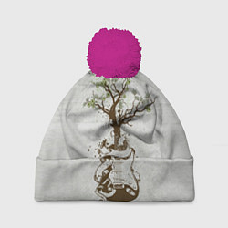 Шапка с помпоном Three Days Grace: Tree, цвет: 3D-малиновый
