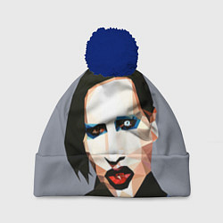 Шапка c помпоном Mаrilyn Manson Art