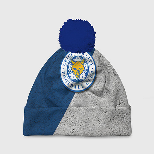 Шапка c помпоном Leicester City FC / 3D-Тёмно-синий – фото 1