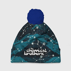Шапка с помпоном Chemical Brothers: Space, цвет: 3D-тёмно-синий