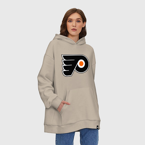 Худи оверсайз Philadelphia Flyers / Миндальный – фото 3