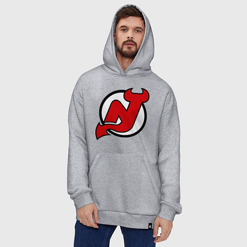 Худи оверсайз New Jersey Devils / Меланж – фото 4