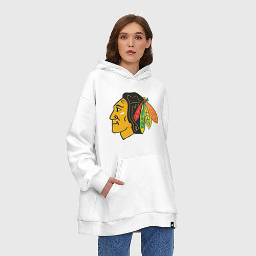 Худи оверсайз Chicago Blackhawks / Белый – фото 3