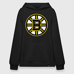 Толстовка-худи оверсайз Boston Bruins, цвет: черный