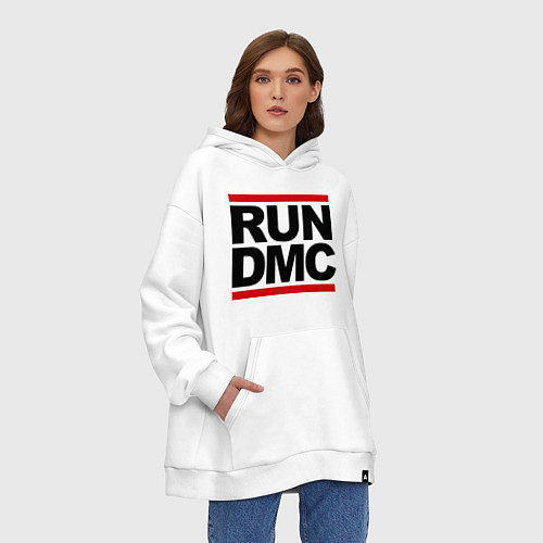 Худи оверсайз Run DMC / Белый – фото 3