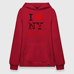 Худи оверсайз I love Moscow