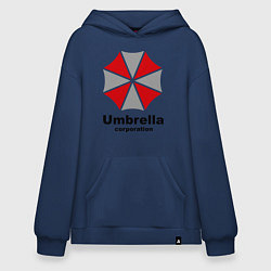 Толстовка-худи оверсайз Umbrella corporation, цвет: тёмно-синий