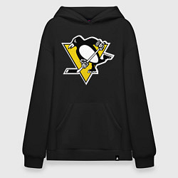 Толстовка-худи оверсайз Pittsburgh Penguins, цвет: черный