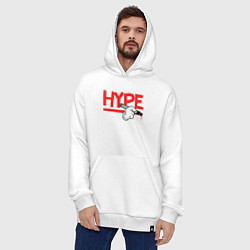 Толстовка-худи оверсайз Hype Hands, цвет: белый — фото 2