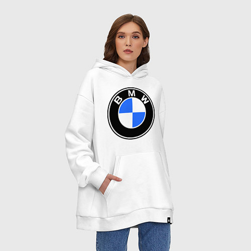 Худи оверсайз Logo BMW / Белый – фото 3