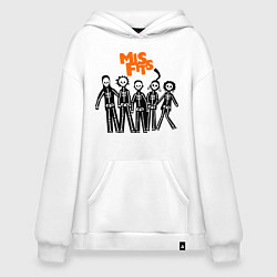 Худи оверсайз Misfits Skeletons