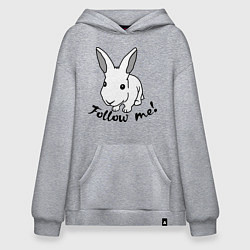 Худи оверсайз Rabbit: follow me