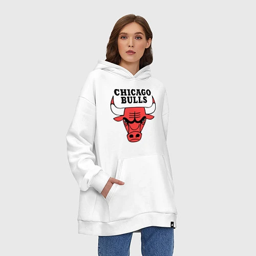 Худи оверсайз Chicago Bulls / Белый – фото 3