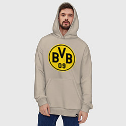 Толстовка-худи оверсайз BVB 09, цвет: миндальный — фото 2