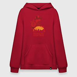 Толстовка-худи оверсайз Red Dead Redemption 2, цвет: красный