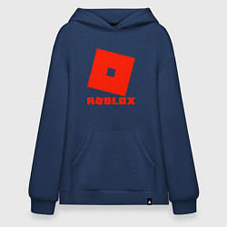 Толстовка-худи оверсайз Roblox Logo, цвет: тёмно-синий