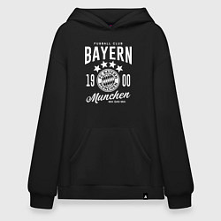 Толстовка-худи оверсайз Bayern Munchen 1900, цвет: черный