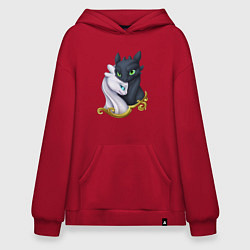 Худи оверсайз Дневная и ночная фурия