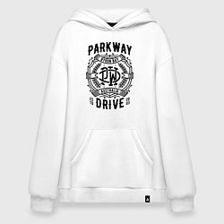 Толстовка-худи оверсайз Parkway Drive: Australia, цвет: белый