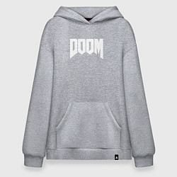 Толстовка-худи оверсайз DOOM, цвет: меланж