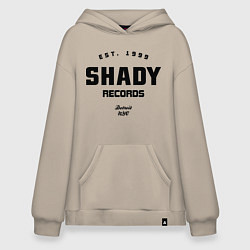 Толстовка-худи оверсайз Shady records, цвет: миндальный