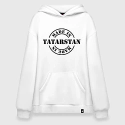 Толстовка-худи оверсайз Made in Tatarstan, цвет: белый