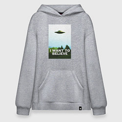 Худи оверсайз I WANT TO BELIEVE