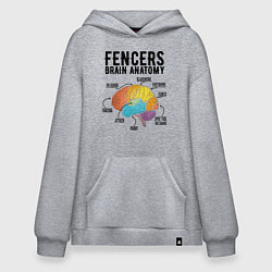 Худи оверсайз Fences Brain Anatomy