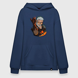 Толстовка-худи оверсайз Ведьмак, цвет: тёмно-синий